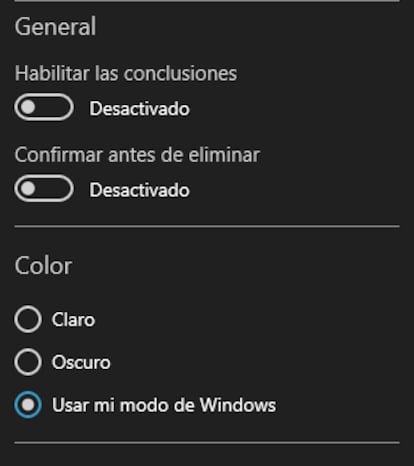 Captura con las Notas de Windows