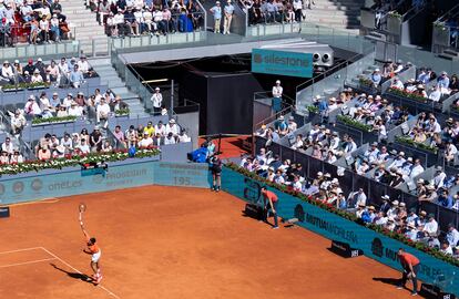 Djokovic, al serivicio. 