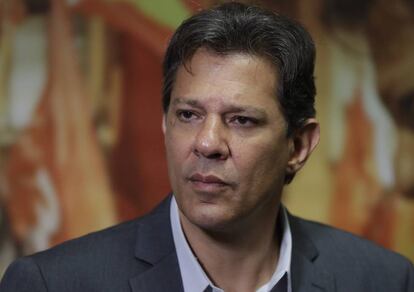 Fernando Haddad nesta quarta-feira. 