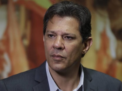 Fernando Haddad nesta quarta-feira. 