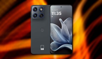 Nuevo móvil Moto X70 Air con imagen de fondo