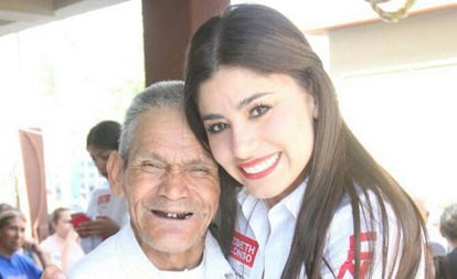 Lizbeth Alonso, durante su campaña para diputada.