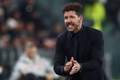 Simeone, ante la Juve.