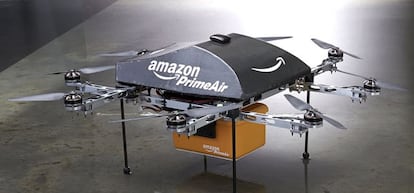 Un dron de Amazon.