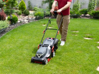 Artículo de EL PAÍS Escaparate que describe el cortacésped para el jardín con mejor relación calidad-precio en Amazon
