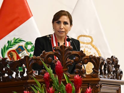Fotografía cedida por el Ministerio Público de Perú del 4 de enero del 2023, donde se observa a la fiscal general de Perú Patricia Benavides.