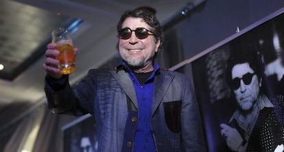 Joaquí Sabina, en la presentación de su gira en Buenos Aires.