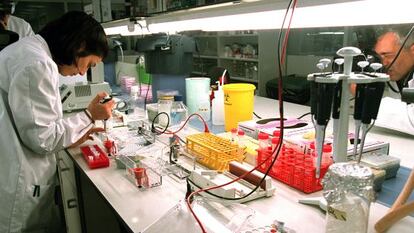 Un laboratorio farmacéutico.