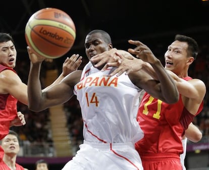 Ibaka durante el partido.