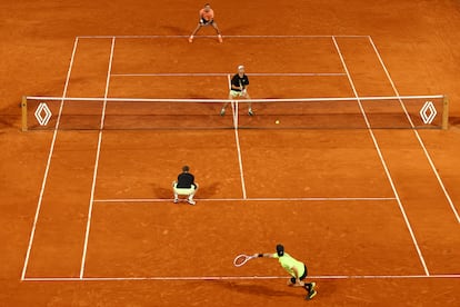 Granollers y Zeballos, en la zona superior de la pista.