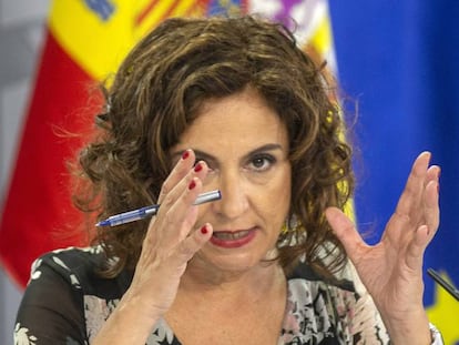 La ministra de Hacienda y Portavoz, María Jesús Montero.