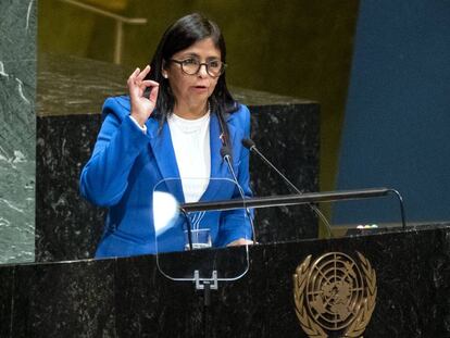 La vicepresidenta de Venezuela Delcy Rodriguez.