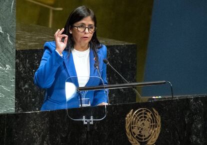 La vicepresidenta de Venezuela Delcy Rodriguez.