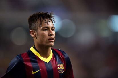 Neymar, que está siendo tratado de anemia, solo jugó la primera mitad del partido.