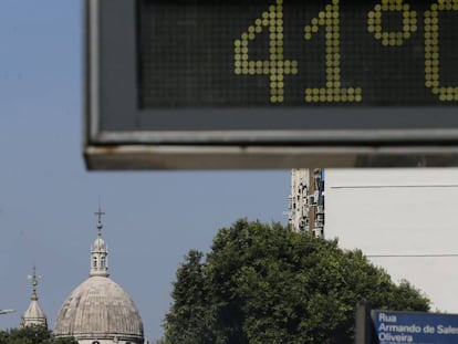 Ola de calor en Río de Janeiro en enero pasado. 