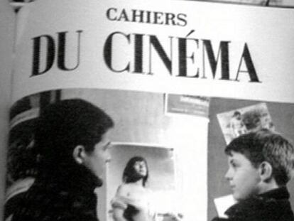 Una página de la revista 'Cahiers du Cinéma' sin fechar.