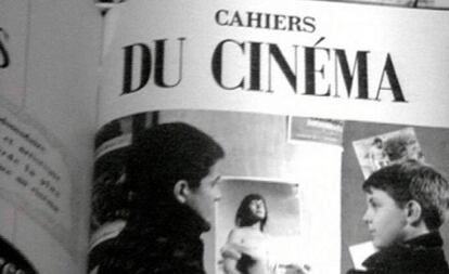 Una página de la revista 'Cahiers du Cinéma' sin fechar.