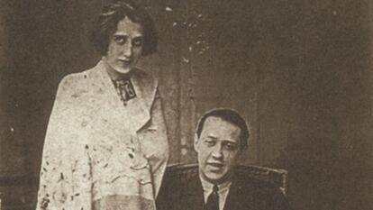 El escritor húngaro Sándor Márai y su mujer, Lola Matzner, en 1923.