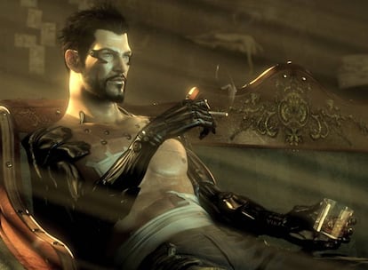 <p>El de Adam Jensen es un caso parecido al de RoboCop. Al protagonista de la última serie de videojuegos de <em>Deus Ex</em>, jefe de seguridad de una empresa privada, se le implantan <a href="https://elpais.com/elpais/2017/08/21/fotorrelato/1503335677_527744.html">aumentos cibernéticos y biónicos</a> en el cuerpo tras quedar herido crítico después de una refriega. El hecho de que en el juego, ambientado a partir de 2027, nosotros seamos él nos permite comprobar más de cerca cómo sería tener implantes de diferente tipo. Entre otras habilidades, Jensen pasa a tener más fuerza, agilidad y puntería. Pero más allá de eso están los implantes informáticos para piratear dispositivos y sensores. O los sociales para estudiar la personalidad de los interlocutores gracias al reconocimiento gestual. O la <a href="https://elpais.com/elpais/2017/10/09/fotorrelato/1507543101_630957.html">realidad aumentada de sus ojos</a>, que le permite identificar lugares o personas a distancia. El problema, al menos en esta distopía jugable, es que los aumentos y la sustancia que los permite causan adicción.</p>