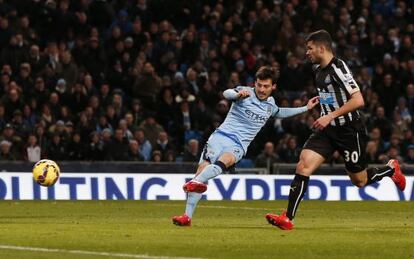 David Silva, en el partido del pasado fin de semana frente al Newcastle.