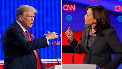 Donald Trump and Kamala Harris.