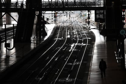 Interior de la estación de Atocha catorce años después del atentado terrorista del 11M, el 11 de marzo de 2018.