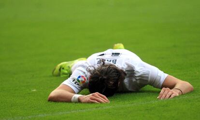 Bale en un momento del partido 