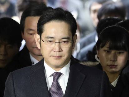 El heredero de Samsung, Lee Jae-yong.