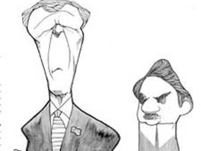 Caricatura de Aznar y Bush