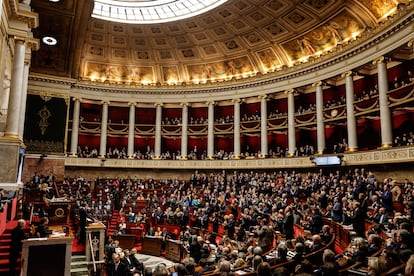 Sesión en la Asamblea Nacional de Francia, este martes.