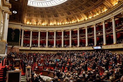 Sesión en la Asamblea Nacional de Francia, este martes.