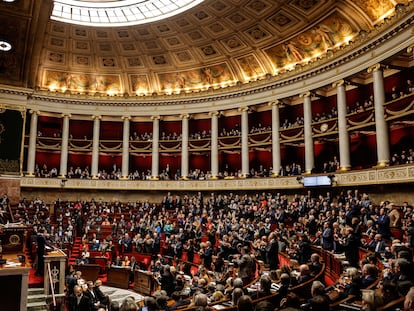 Sesión en la Asamblea Nacional de Francia, este martes.