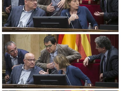 Wednesday's debate in the Catalan parliament.
