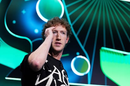 Mark Zuckerberg participaba en septiembre pasado en un la grabación de un podcast en San Francisco.