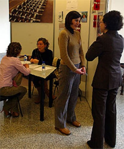 Alumnos en un centro universitario de San Sebastián