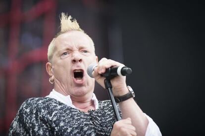 John Lydon, en un concierto en Londres.