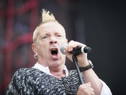 John Lydon, en un concierto en Londres.