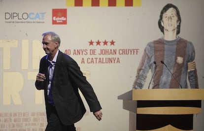 Johan Cruyff, a la presentació del seu documental.