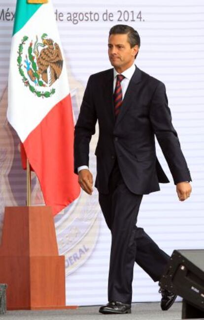 Peña Nieto, en México DF el viernes.