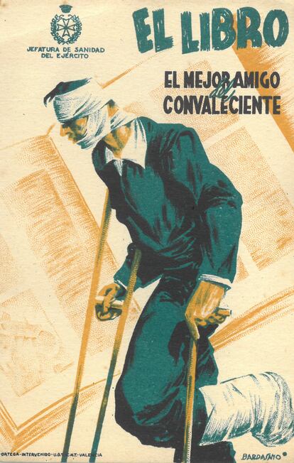 Cartel de la Jefatura de Sanidad del Ejército republicano español. 