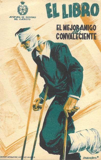 Cartel de la Jefatura de Sanidad del Ejército republicano español.