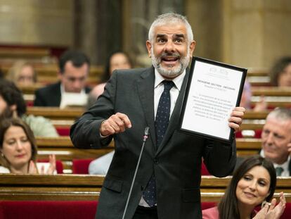 Carrizosa interpel·la el president Torra al Parlament.