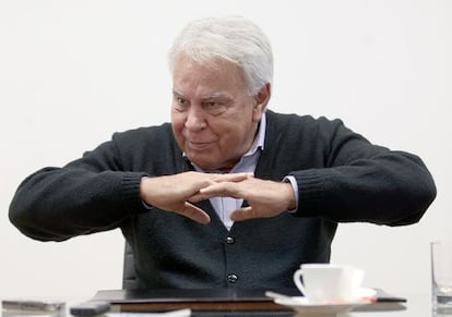 Former Prime Minister Felipe González in March 2015.