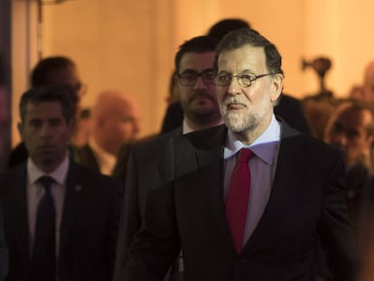 Mariano Rajoy en una trobada del Cercle d'Economia.