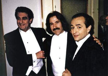 Con José Carreras y Plácido Domingo.