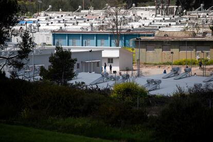 Campo de refugiados de Ritsona, a 45 kilómetros al norte de Atenas, este martes.