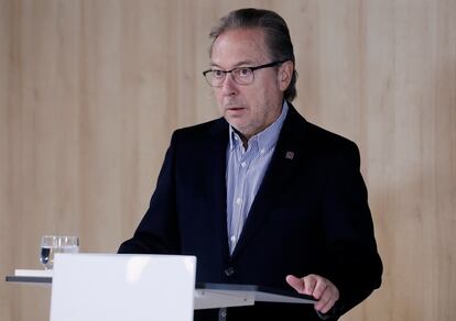 El presidente de la Cambra de Comerç de Barcelona, Josep Santacreu, este jueves.