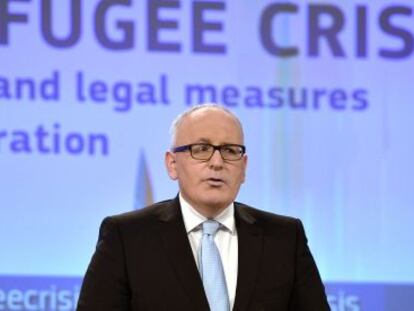 Frans Timmermans presenta esta semana las propuestas de la Comisi&oacute;n Europea para hacer frente a la crisis de refugiados.