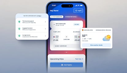 Interfaz de la aplicación AirHelp Flight and Claim Tracker