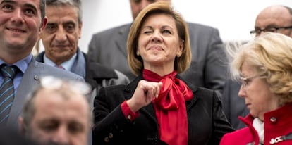 La ministra de Defensa, presidenta del PP en Castilla-La Mancha y secretaria general de esta formación, María Dolores de Cospedal.
